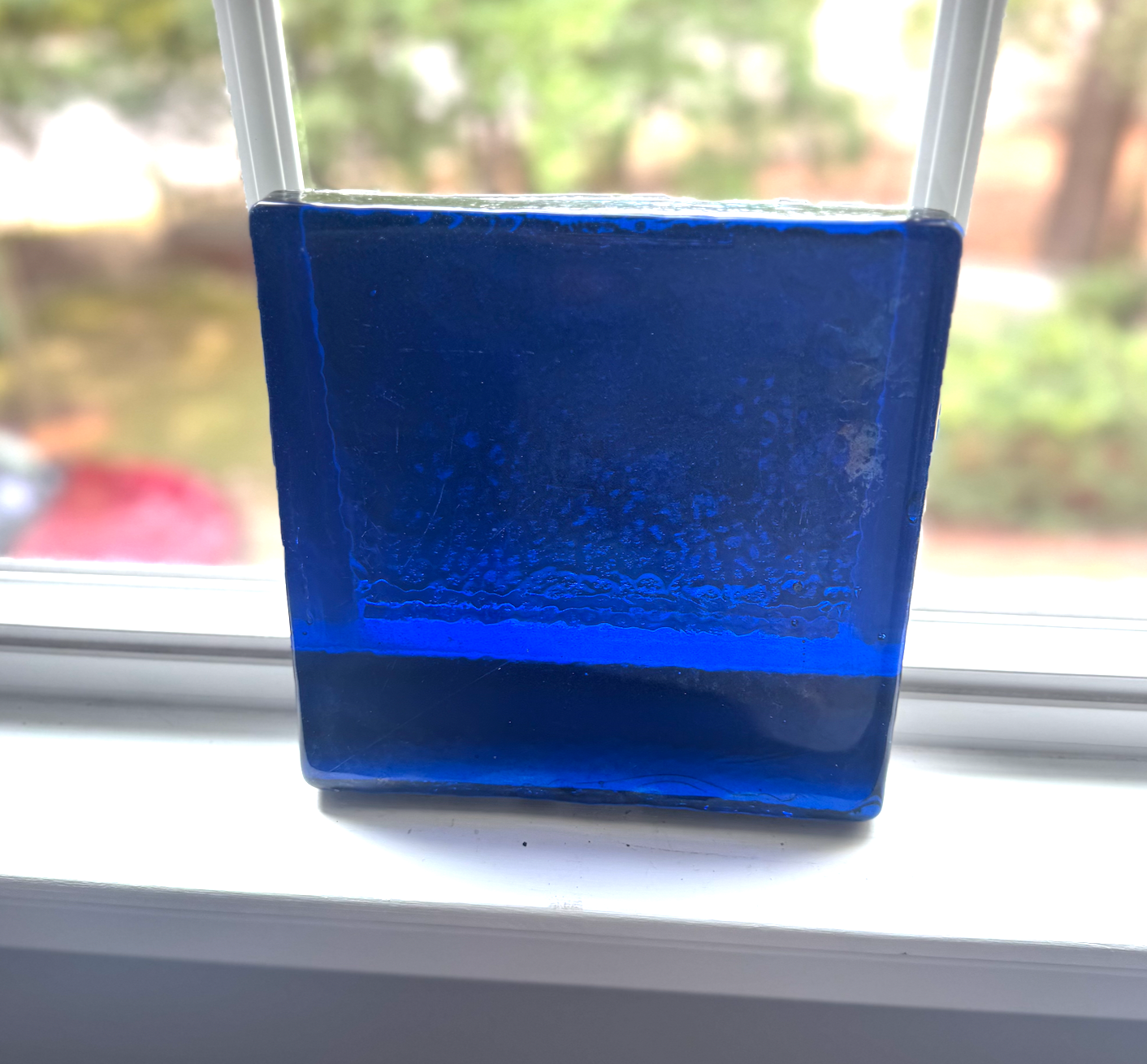 Blenko Dalle de Verre (Pony Size 8 x 8) - Medium Blue