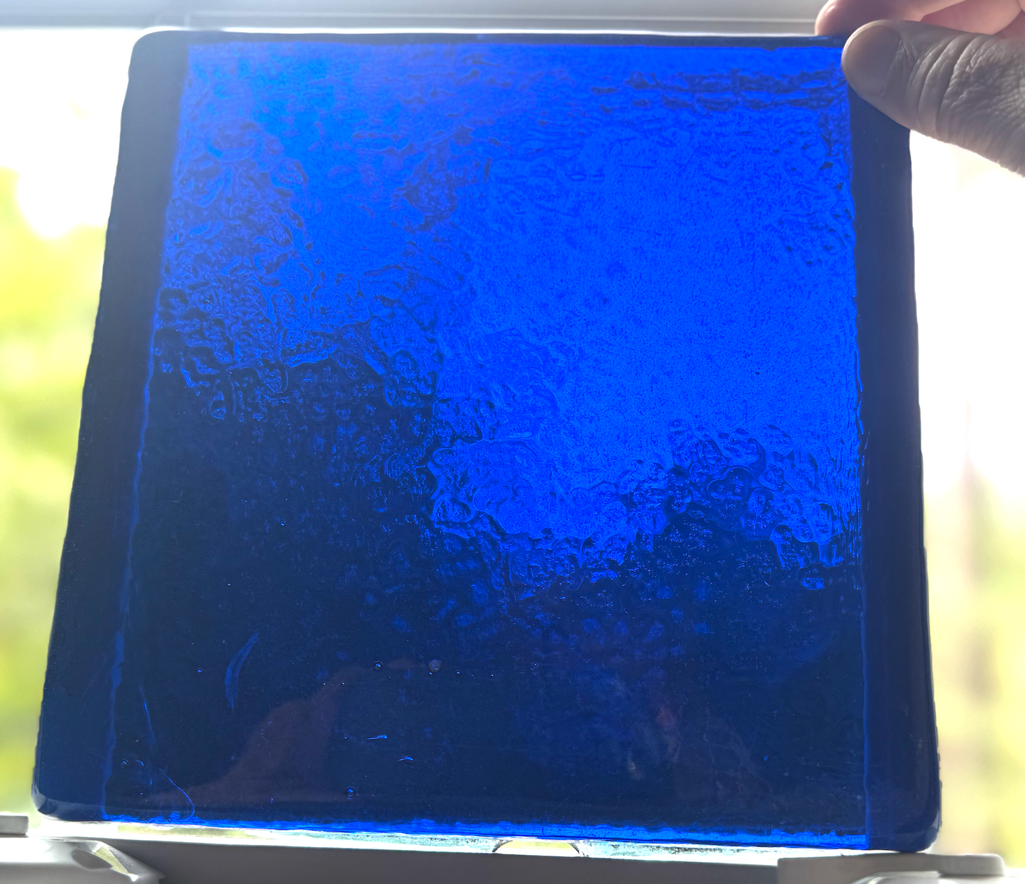 Blenko Dalle de Verre (Pony Size 8 x 8) - Medium Blue