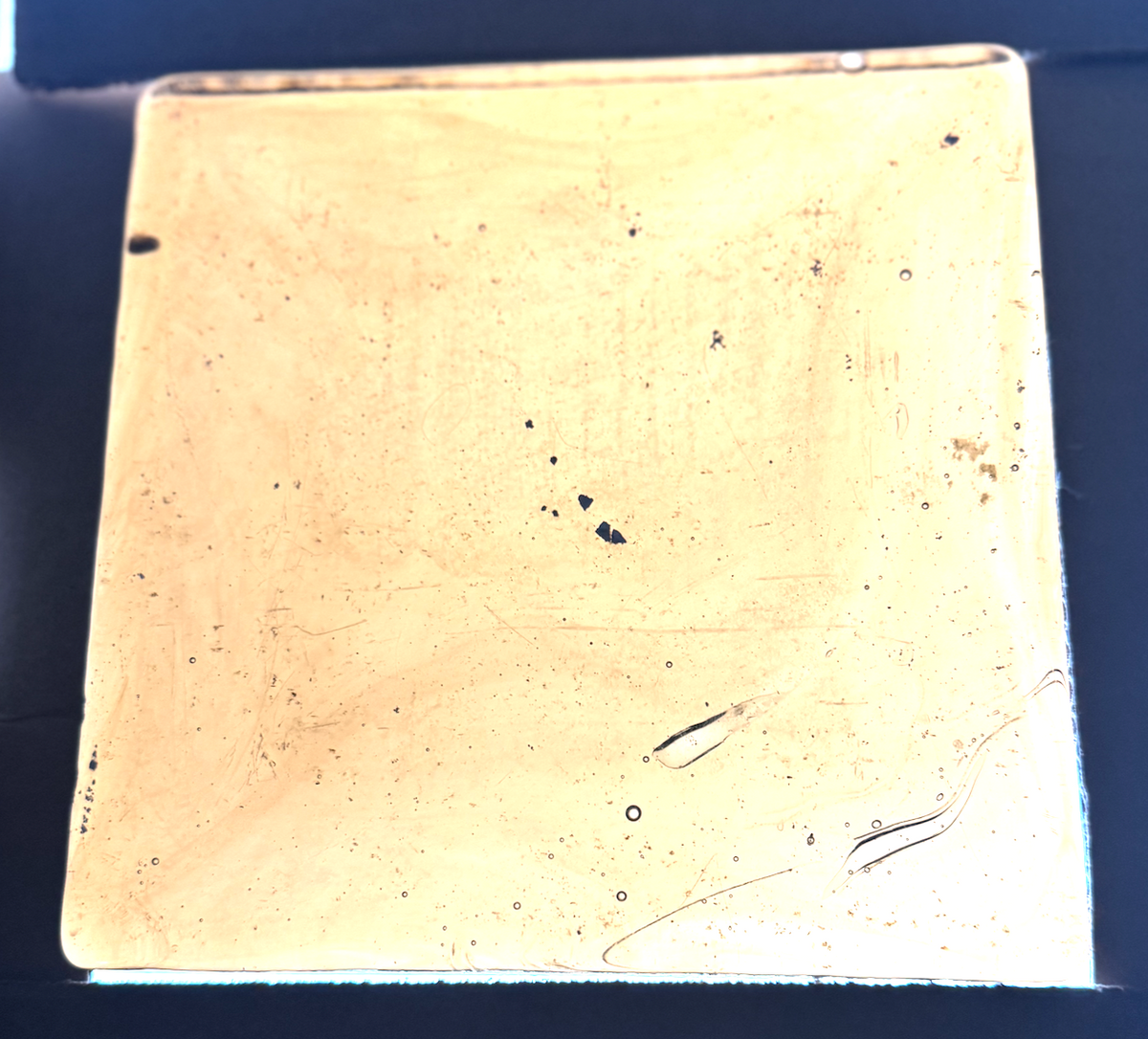 Blenko Dalle de Verre (Pony Size 8 x 8) - Medium Amber