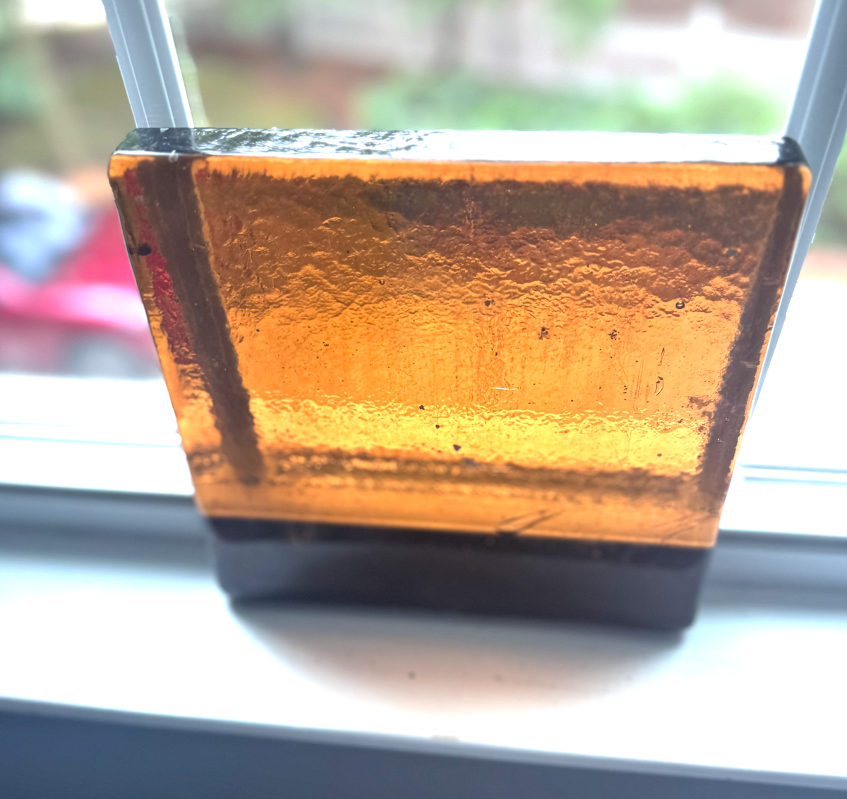Blenko Dalle de Verre (Pony Size 8 x 8) - Medium Amber