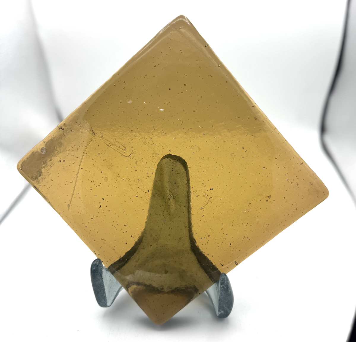 Blenko Dalle de Verre (Pony Size 8 x 8) - Light Amber / Tan