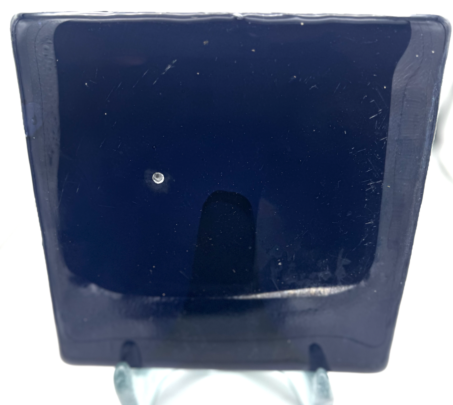Blenko Dalle de Verre (Pony Size 8 x 8) - Dark Violet (Photos show as dark blue but IRL this is Violet)