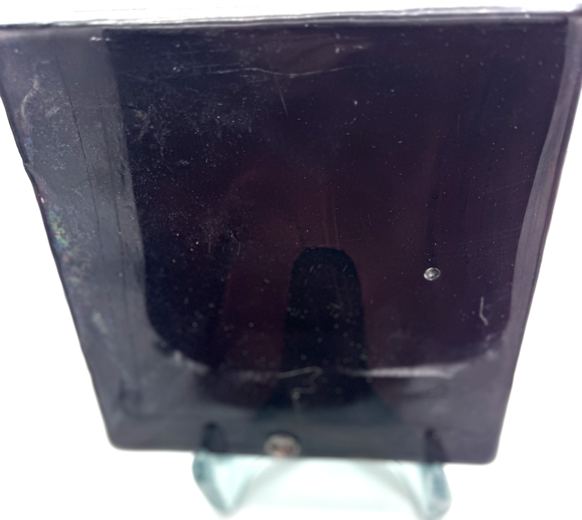 Blenko Dalle de Verre (Pony Size 8 x 8) - Lilac / Wispy Red Purple