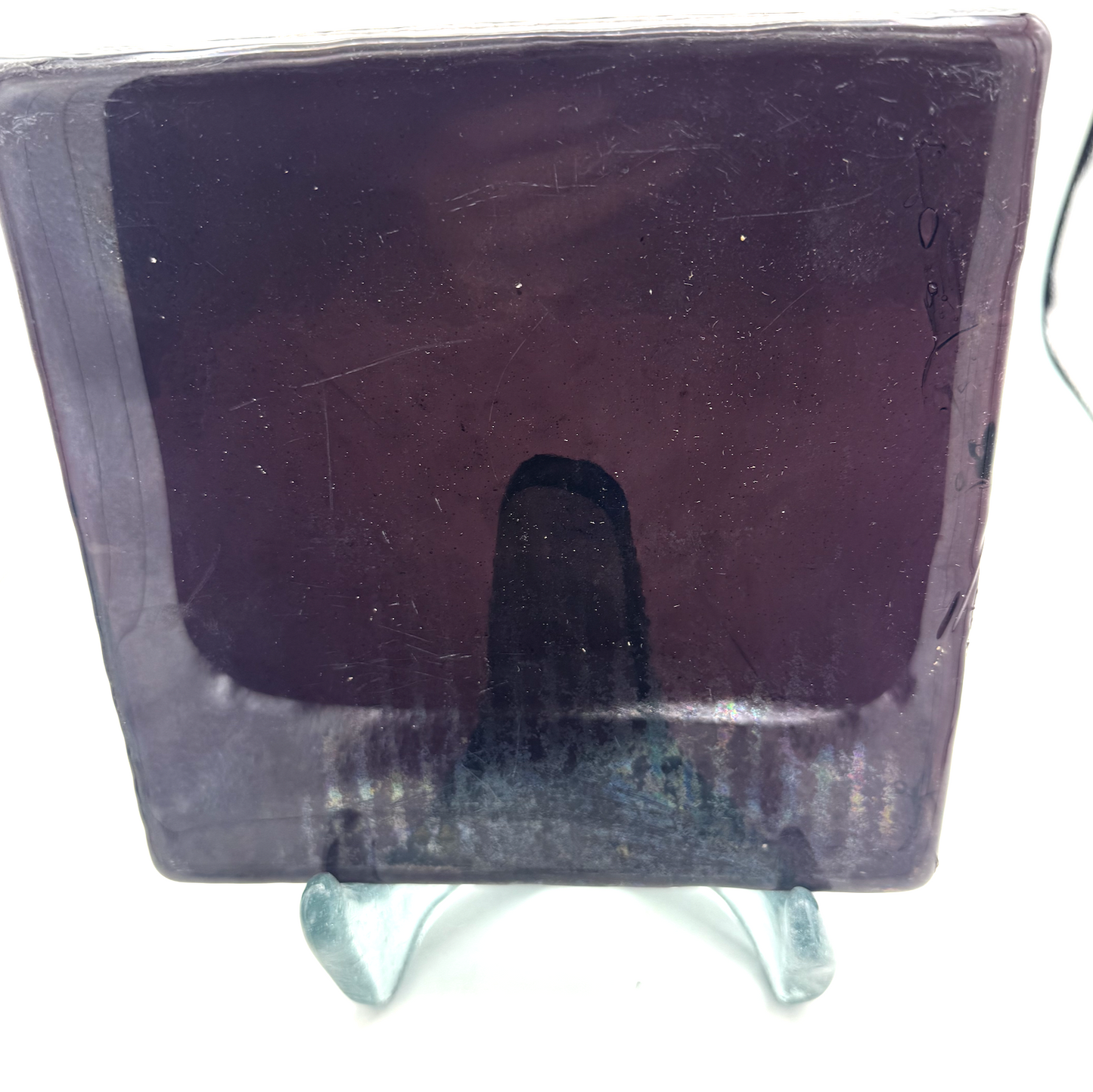 Blenko Dalle de Verre (Pony Size 8 x 8) - Medium Red Purple