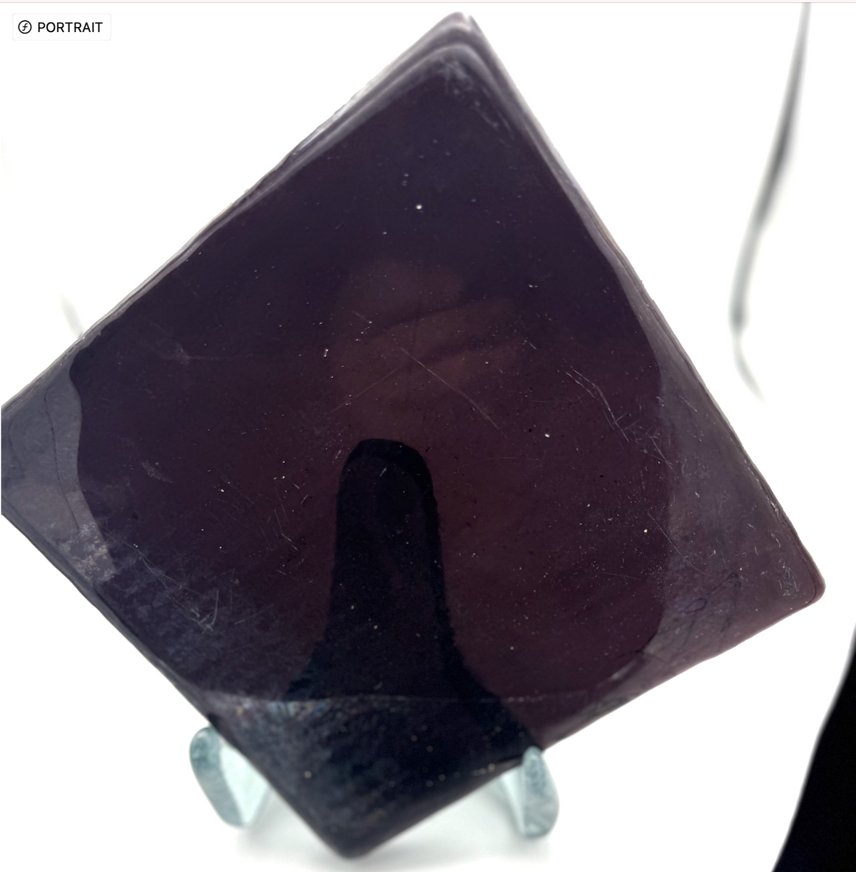 Blenko Dalle de Verre (Pony Size 8 x 8) - Medium Red Purple
