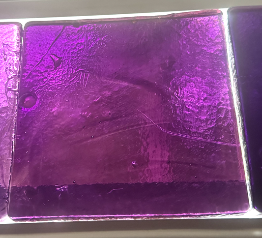 Blenko Dalle de Verre (Pony Size 8 x 8) - Medium Red Purple