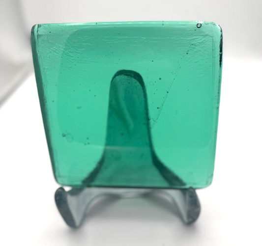 6 x 6 x 1/2 Inch Tile - Light Teal Blue/Green