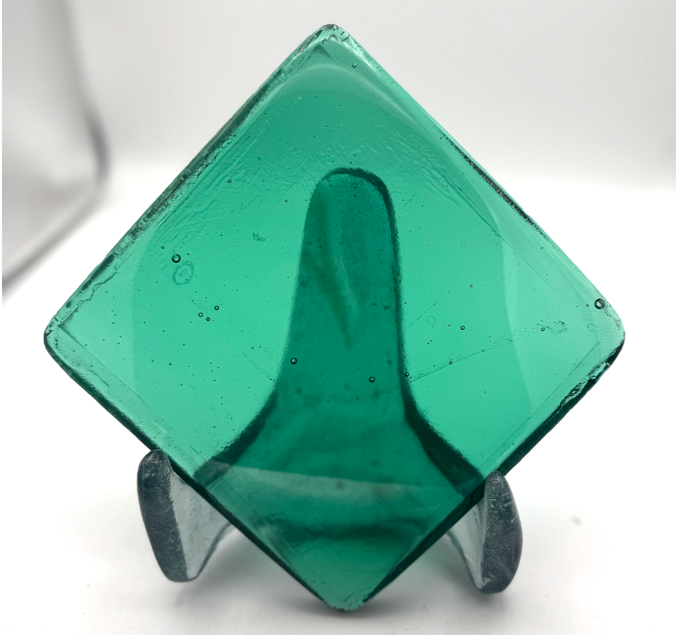 6 x 6 x 1/2 Inch Tile - Light Teal Blue/Green