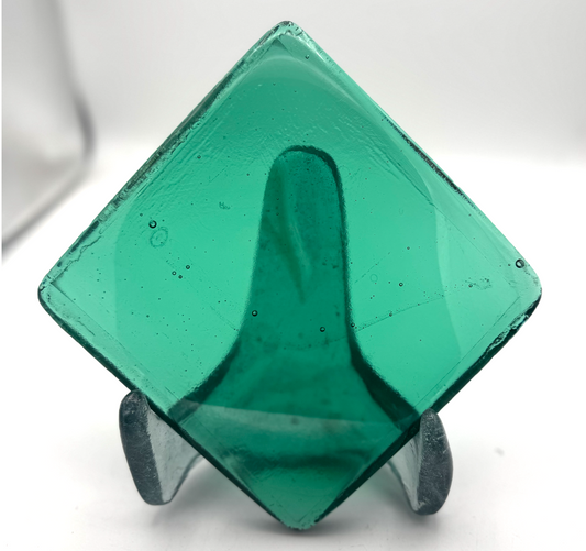 6 x 6 x 1/2 Inch Tile - Light Teal Blue/Green
