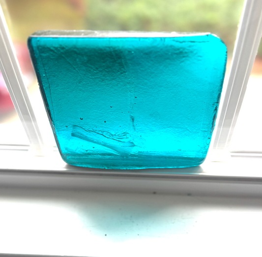 6 x 6 x 1/2 Inch Tile - Turquoise Blue/Green
