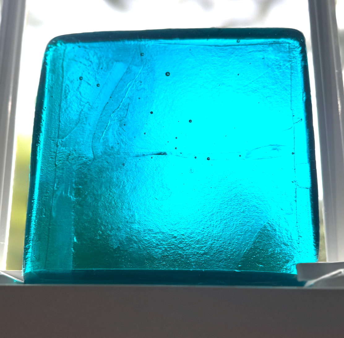 6 x 6 x 1/2 Inch Tile - Turquoise Blue/Green