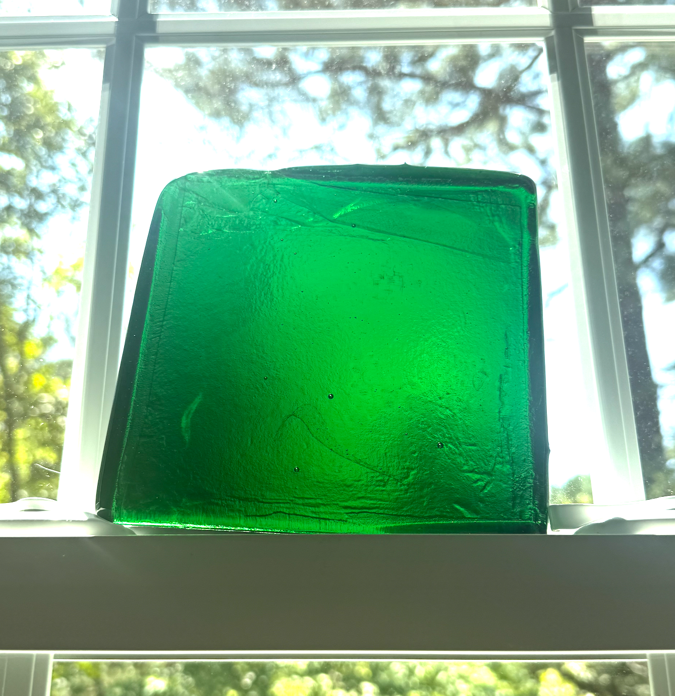 6 x 6 x 1/2 Inch Tile - Deep Emerald Green
