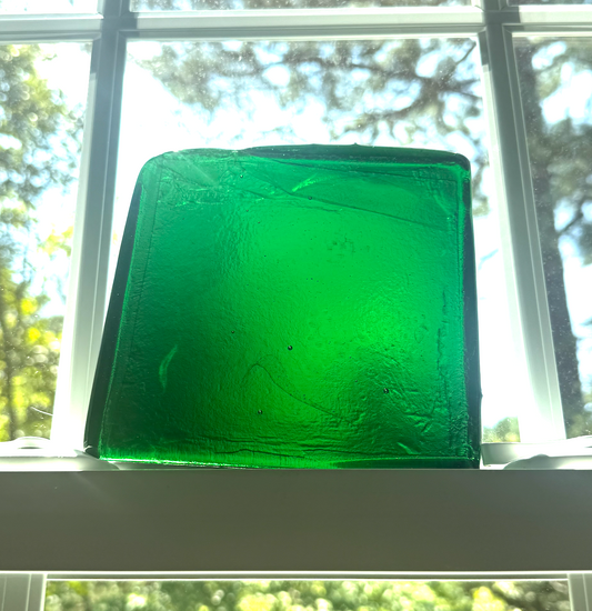 6 x 6 x 1/2 Inch Tile - Deep Emerald Green