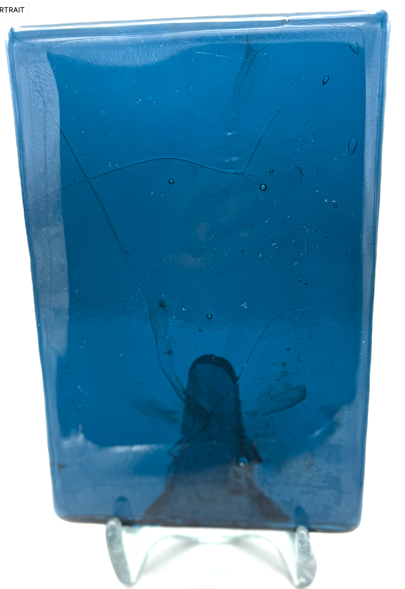 Blenko Dalle de Verre - Rich Electric Blue