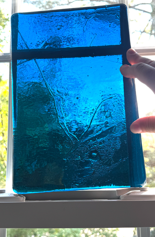 Blenko Dalle de Verre - Rich Electric Blue