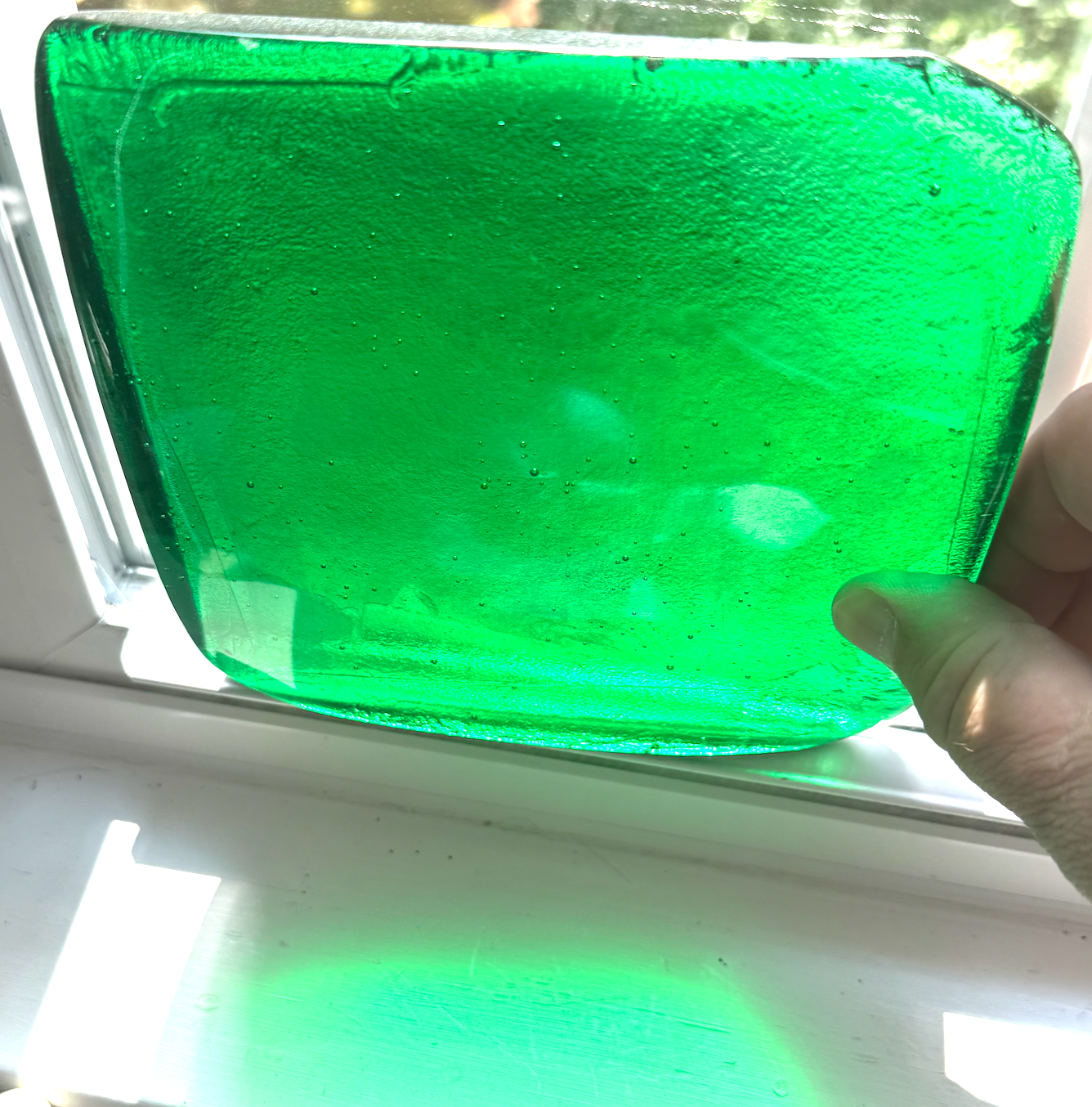 6 x 6 x 1/2 Inch Tile - Brite Green