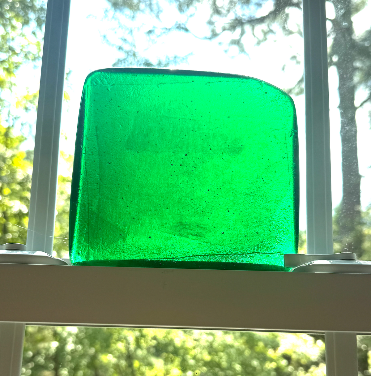 6 x 6 x 1/2 Inch Tile - Brite Green