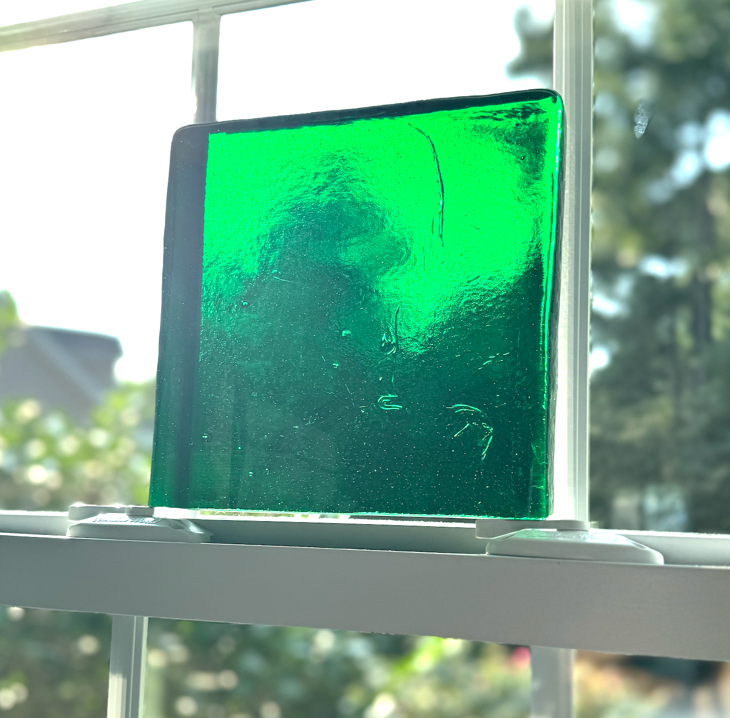 Blenko Dalle de Verre (Pony Size 8 x 8) - Leaf Green