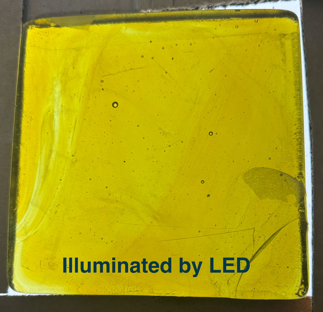 6 x 6 x 1/2 Inch Tile - Goldenrod