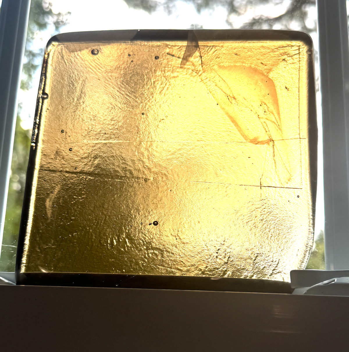 6 x 6 x 1/2 Inch Tile - Sandstorm / Topaz