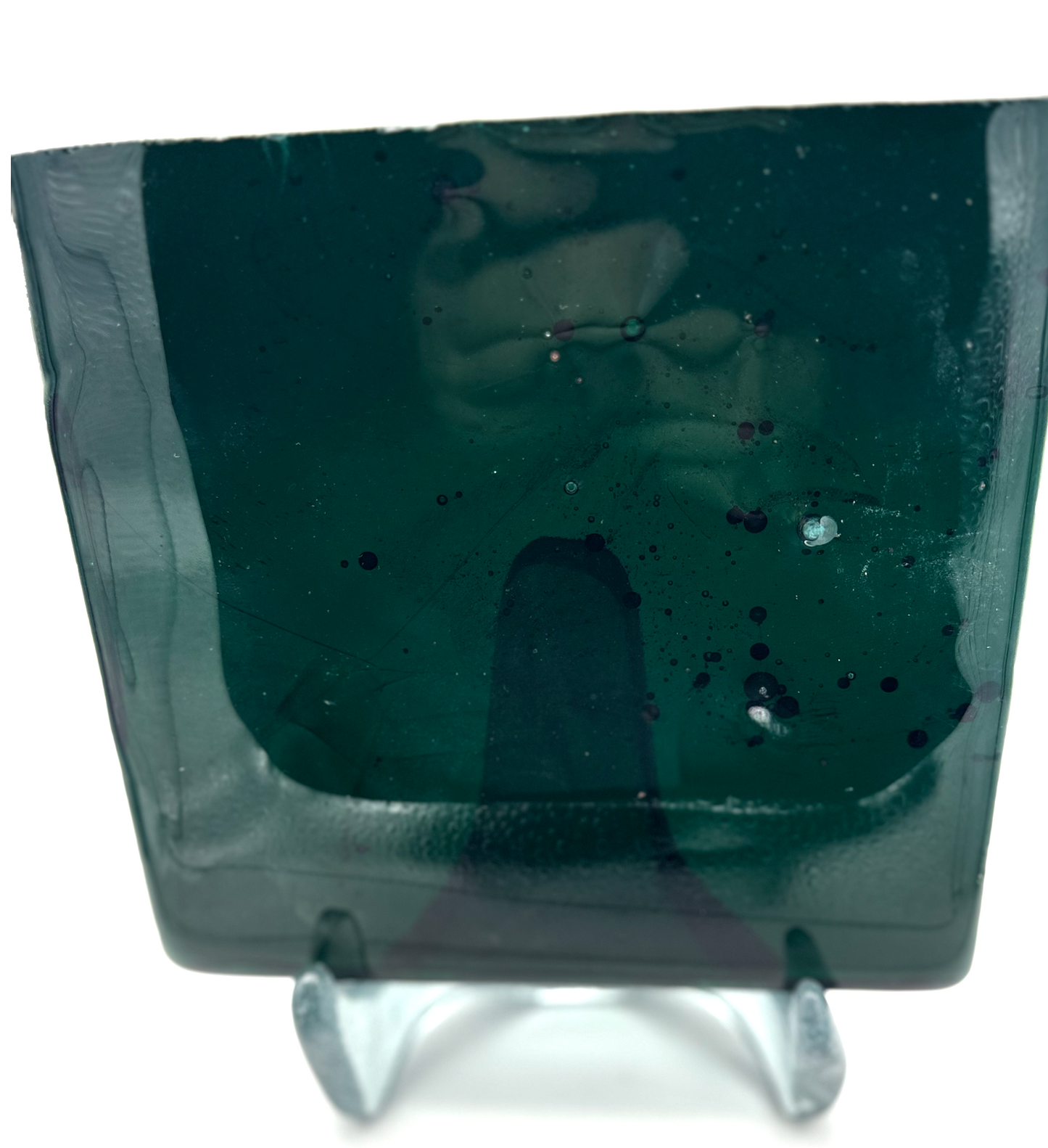 Blenko Dalle de Verre (Pony Size 8 x 8) - Dark Emerald Green