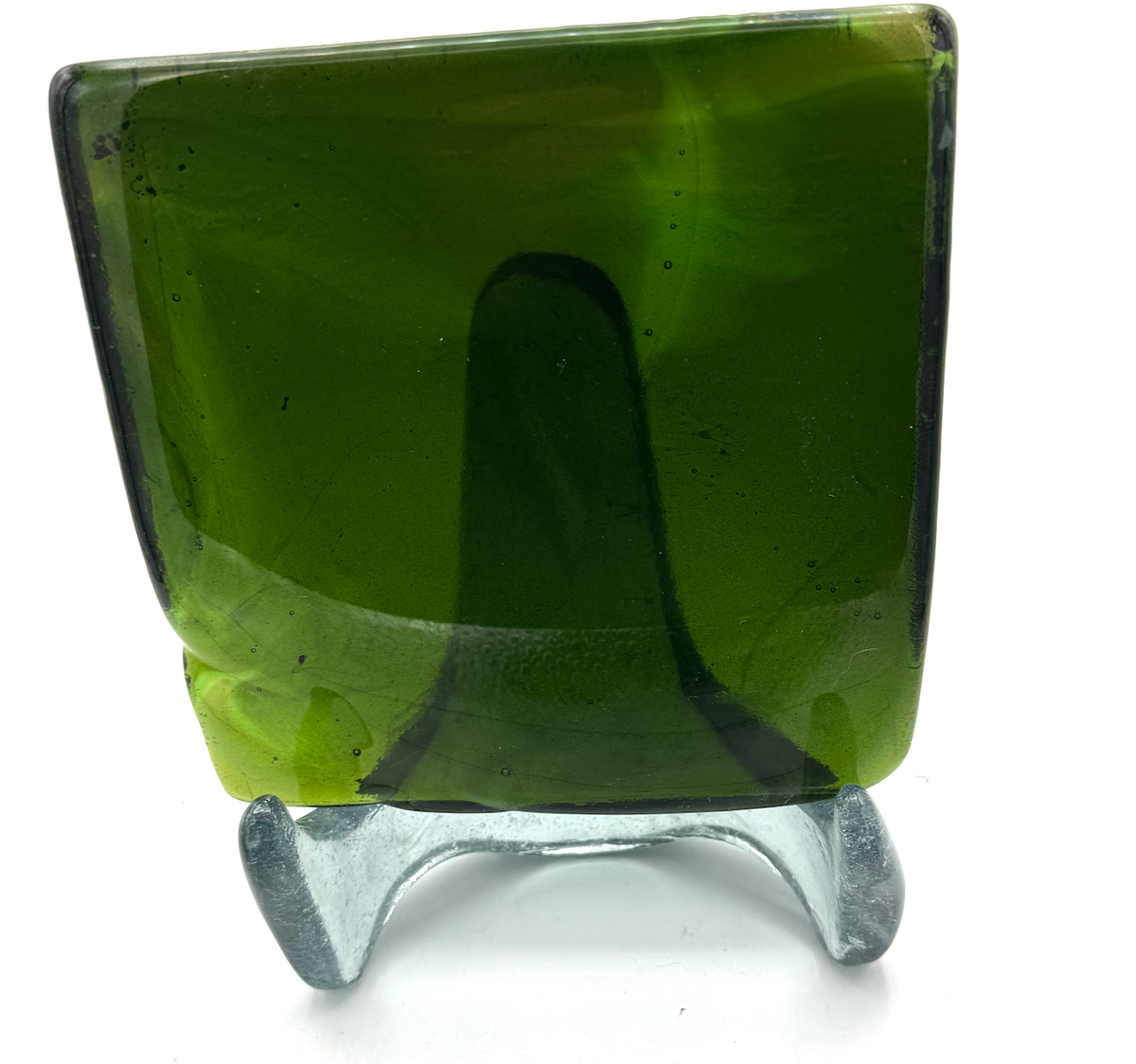 6 x 6 x 1/2 Inch Tile - Medium Lime Green