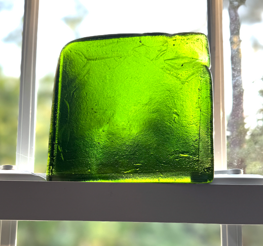 6 x 6 x 1/2 Inch Tile - Medium Lime Green