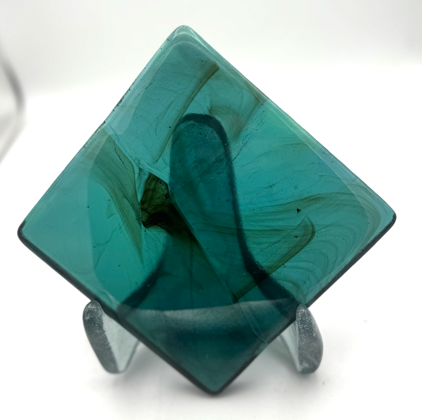 6 x 6 x 1/2 Inch Tile - Medium Turquoise Green