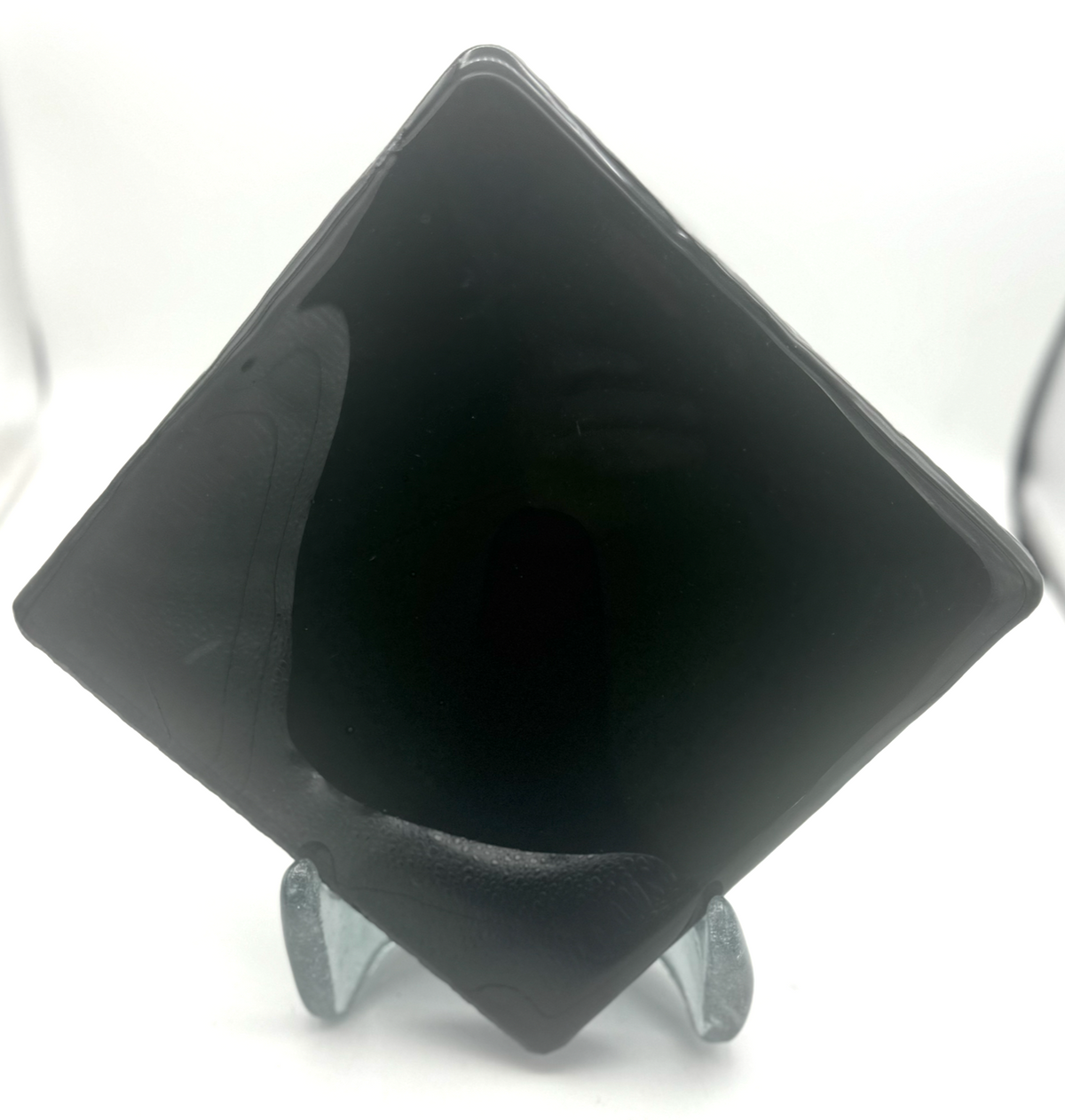 Blenko Dalle de Verre (Pony Size 8 x 8) - Dark, Dark Camouflage Green