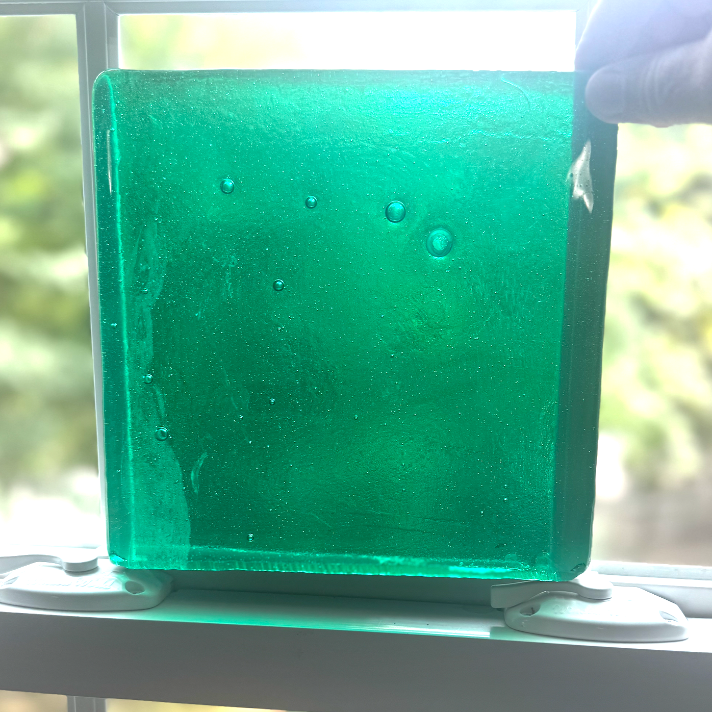 Blenko Dalle de Verre (Pony Size 8 x 8) - Carribean Green