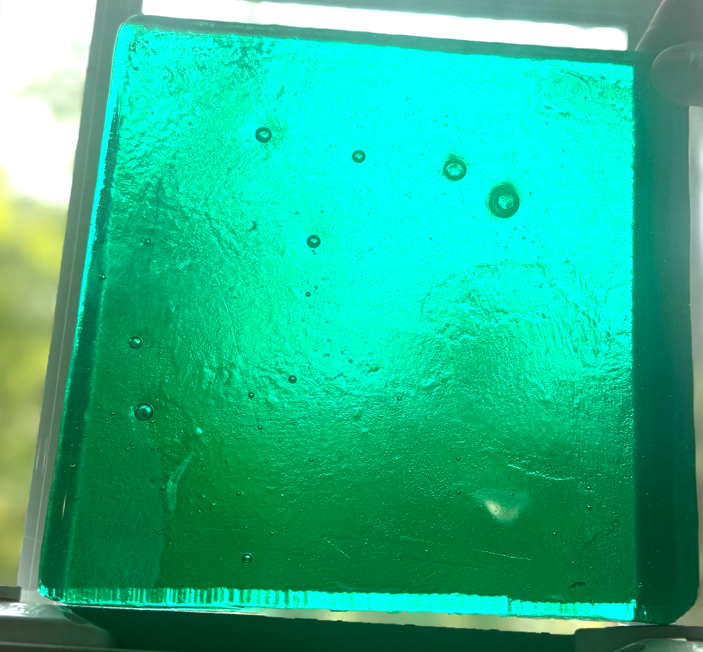 Blenko Dalle de Verre (Pony Size 8 x 8) - Carribean Green
