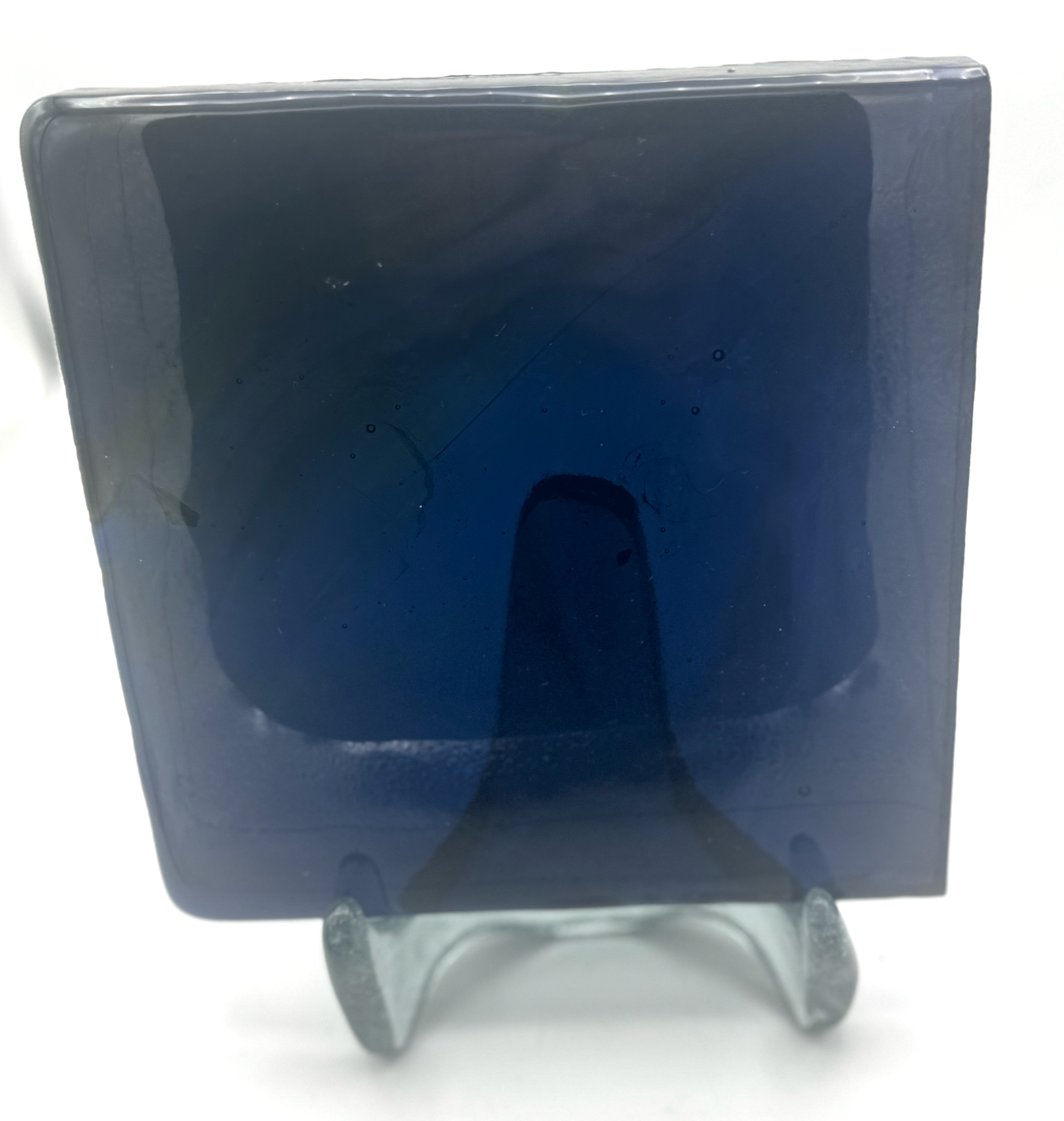 Blenko Dalle de Verre (Pony Size 8 x 8) - Periwinkle / Slate Blue