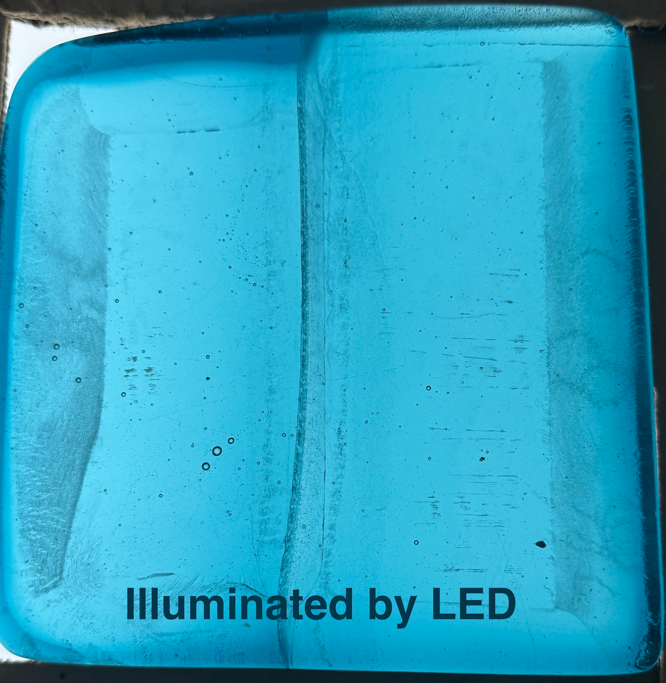 6 x 6 x 1/2 Inch Tile - Aqua Marine