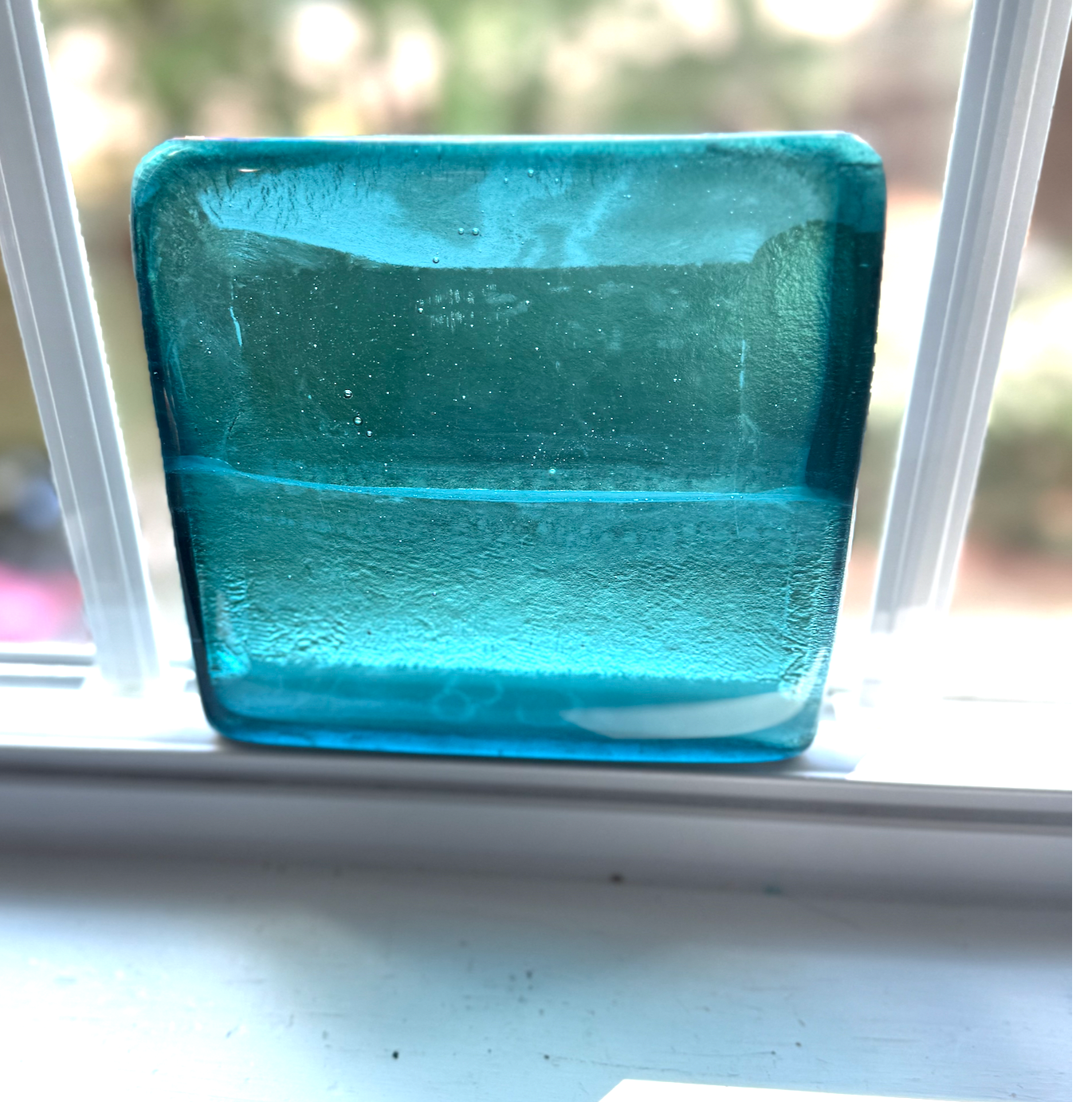6 x 6 x 1/2 Inch Tile - Aqua Marine