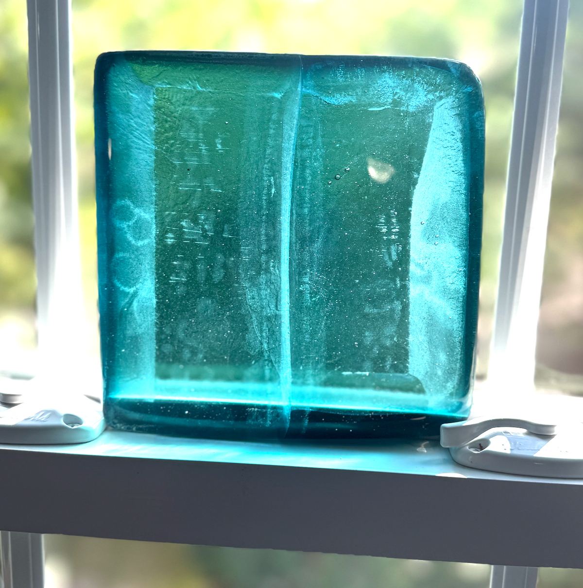 6 x 6 x 1/2 Inch Tile - Aqua Marine