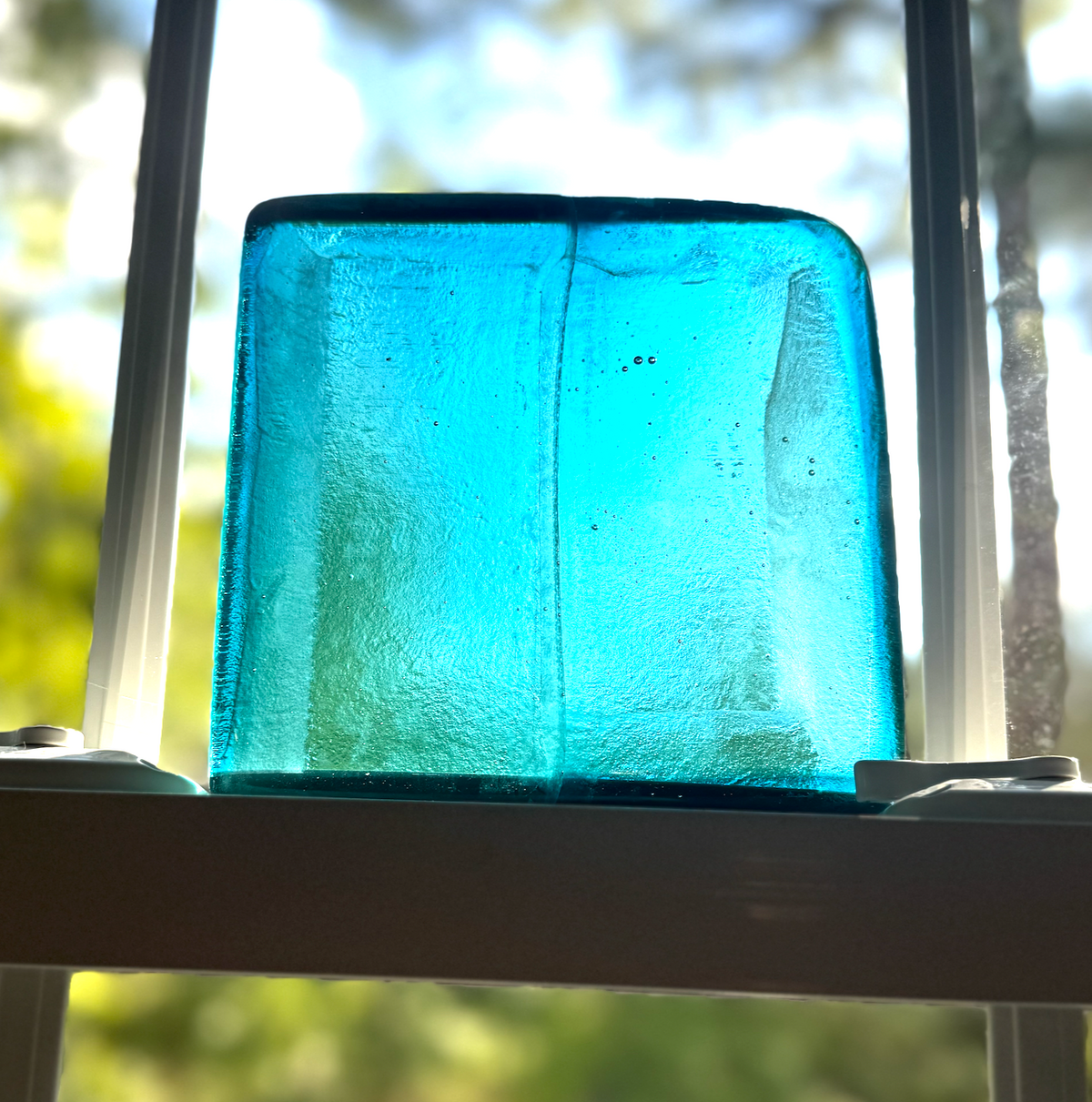 6 x 6 x 1/2 Inch Tile - Aqua Marine