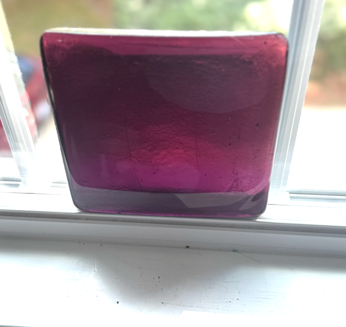 6 x 6 x 1/2 Inch Tile - Magenta Purple