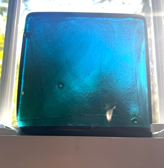 6 x 6 x 1/2 Inch Tile - Dark Blue / Green