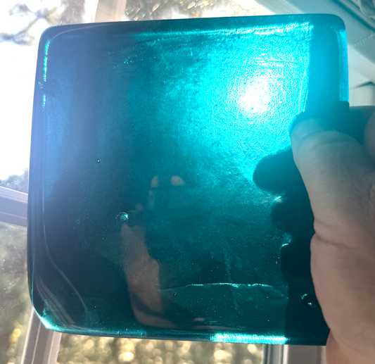 6 x 6 x 1/2 Inch Tile - Dark Blue / Green