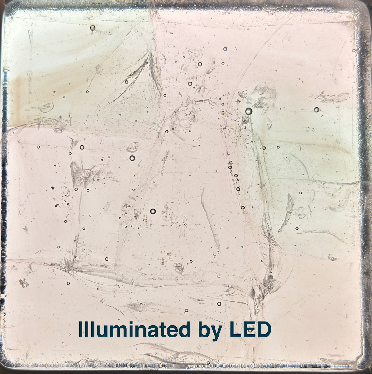 6 x 6 x 1/2 Inch Tile - Pale Pink