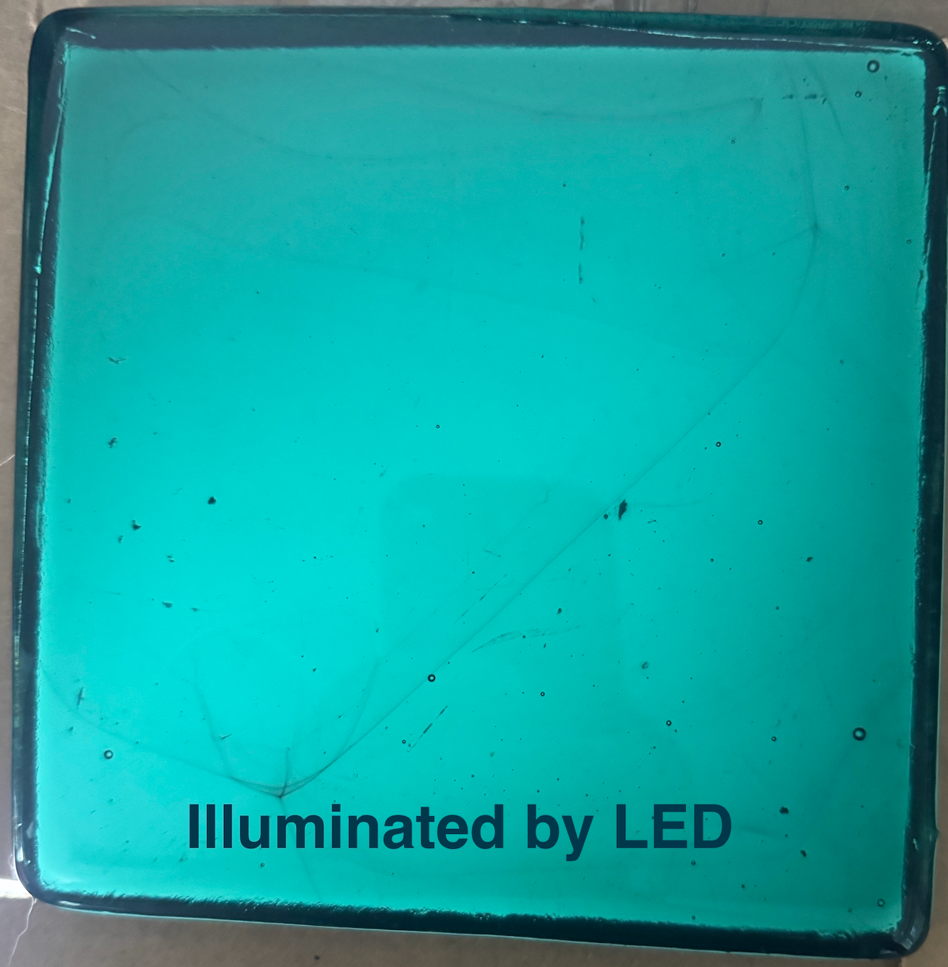 6 x 6 x 1/2 Inch Tile - Dark Sea Green