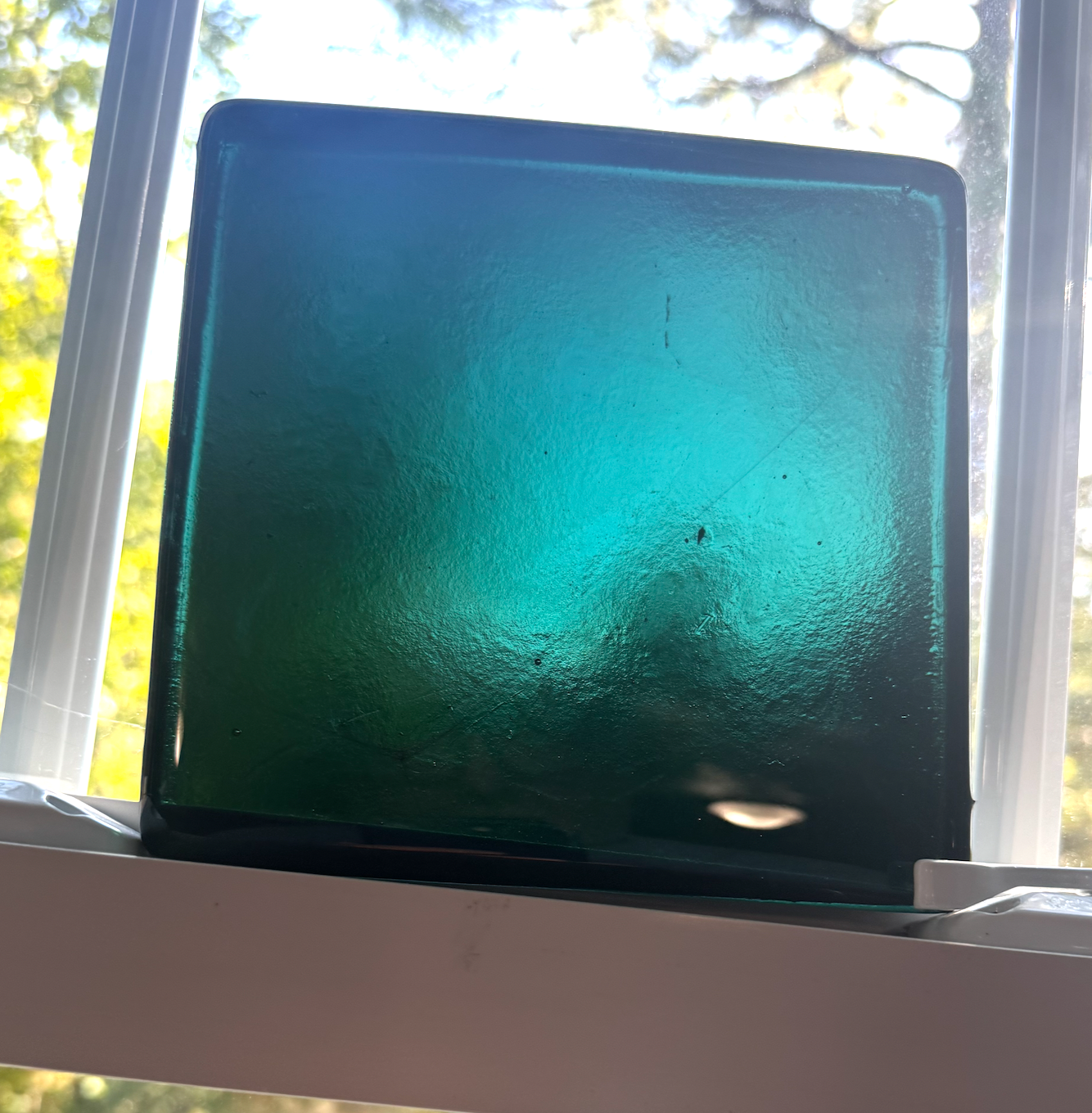 6 x 6 x 1/2 Inch Tile - Dark Sea Green