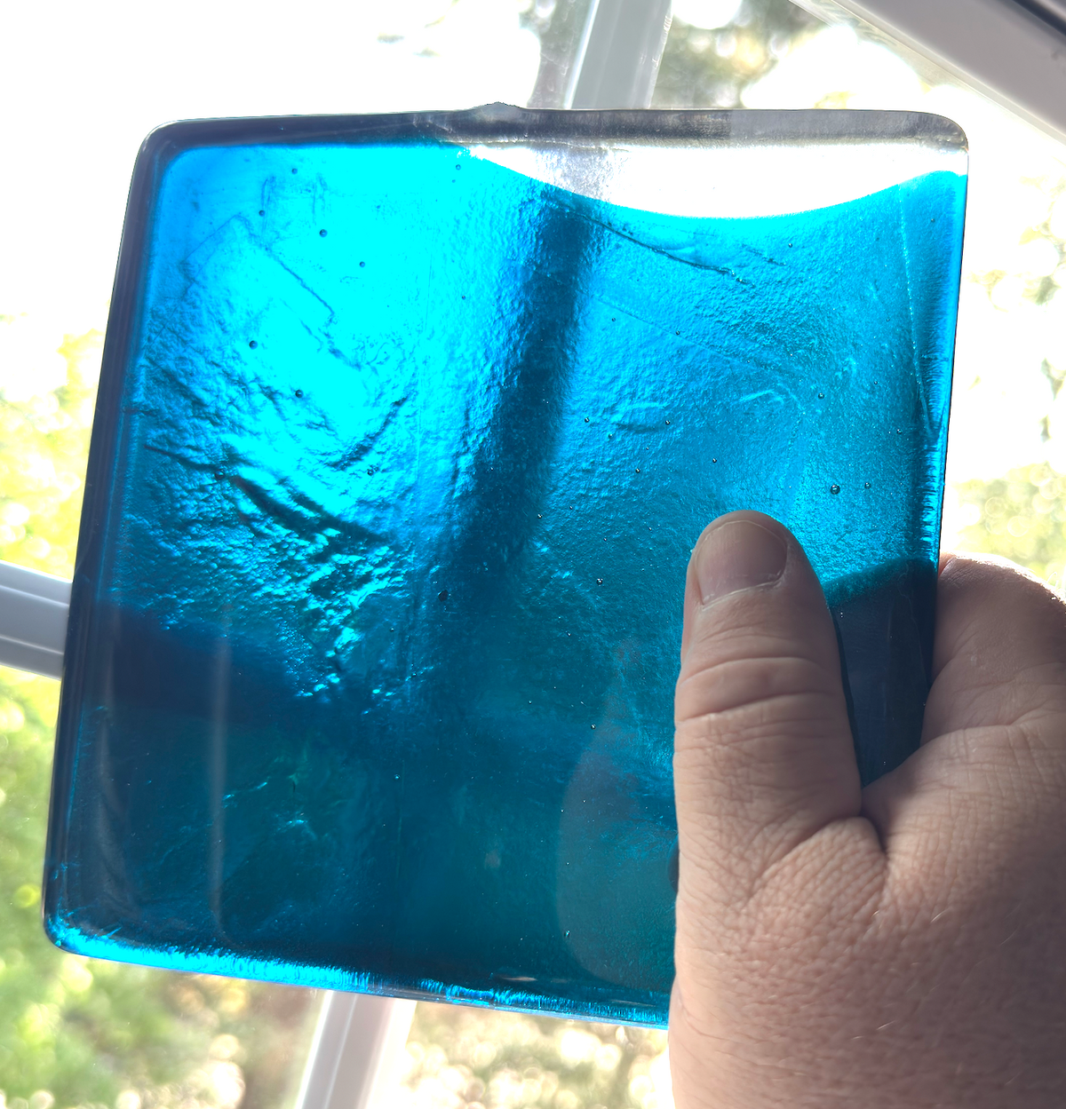 6 x 6 x 1/2 Inch Tile - Rich Electric Blue