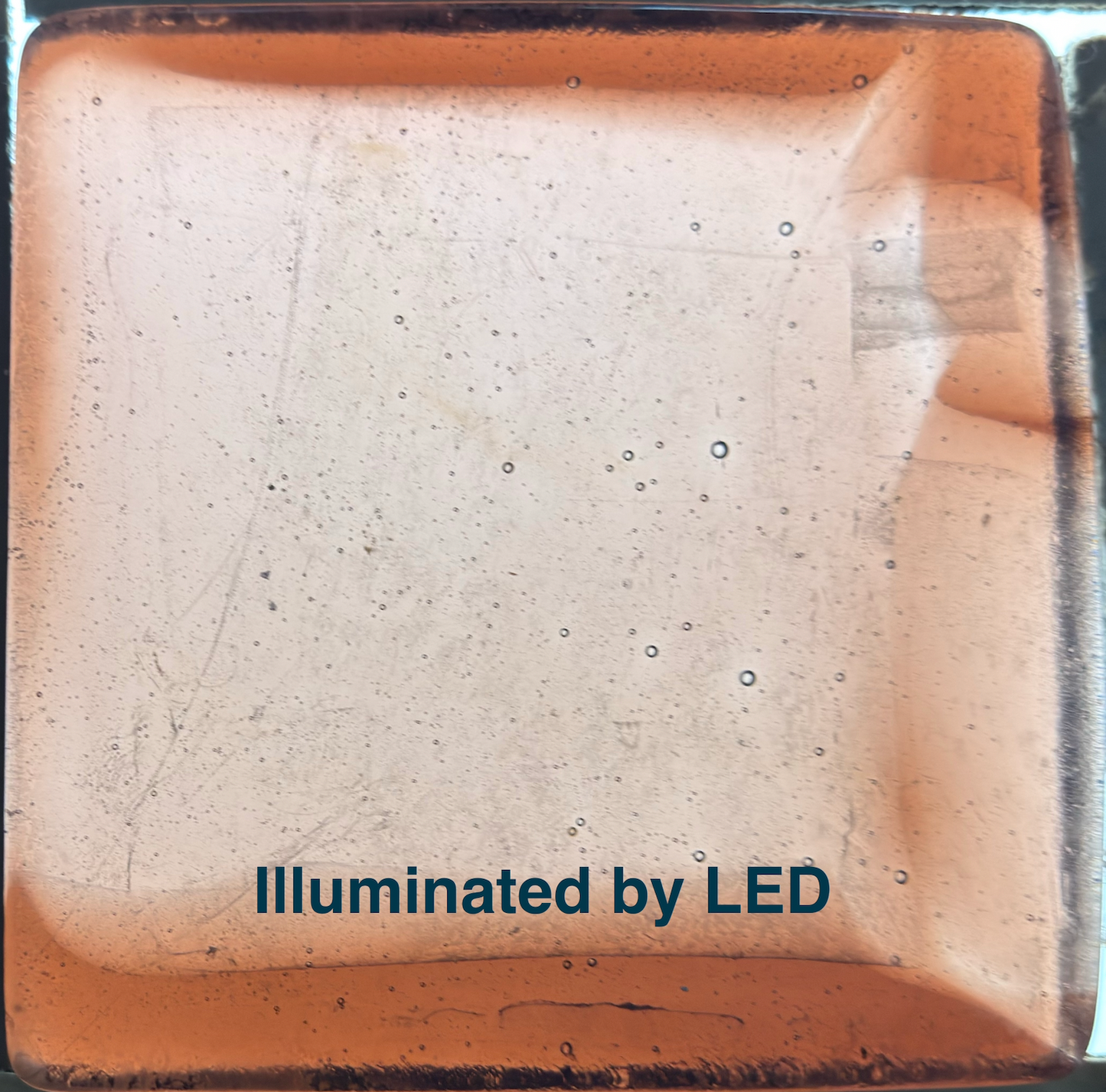 6 x 6 x 1/2 Inch Tile - Light to Medium Coral