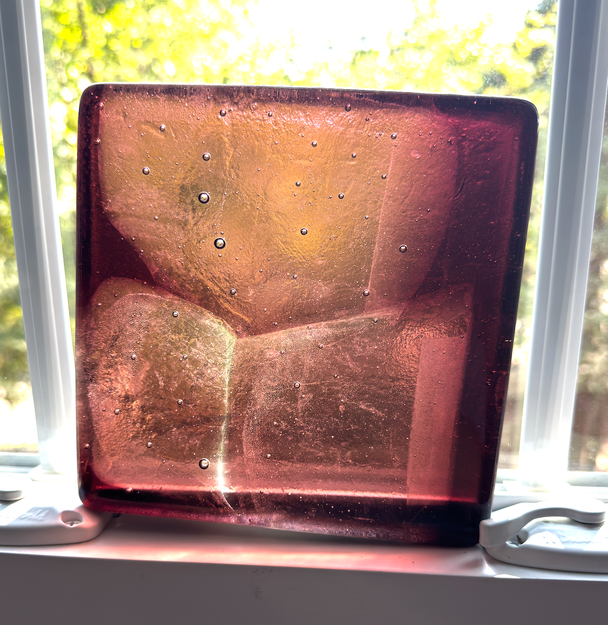 6 x 6 x 1/2 Inch Tile - Light to Medium Coral